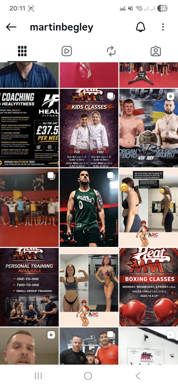 Heat MMA social media gallery